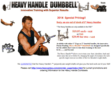 Tablet Screenshot of heavyhandle.com